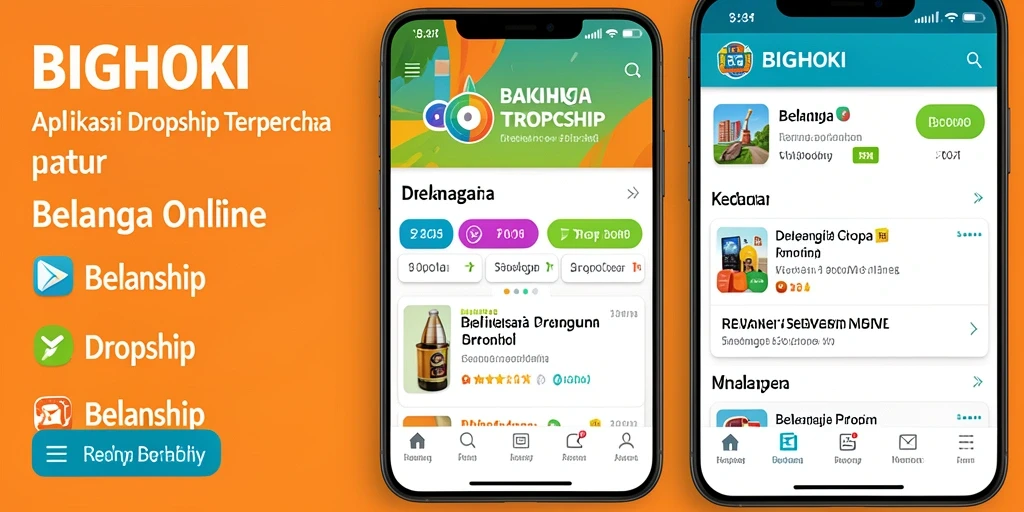 Antarmuka BIGHOKI yang memudahkan pengguna dalam proses Dropship.