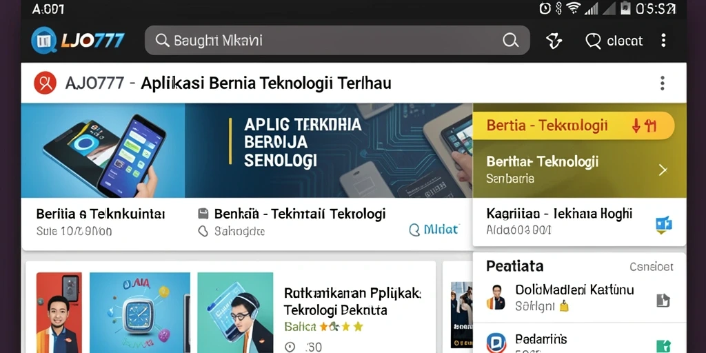 Tampilan antarmuka LJO777 yang menarik dan informatif.