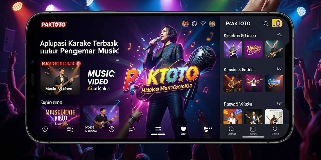 Antarmuka PAKTOTO yang menarik dan mudah digunakan untuk karaoke.