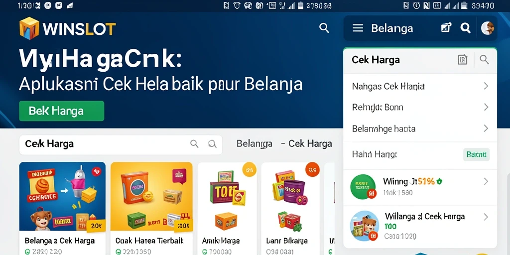 Screenshot WINSLOT menunjukkan kemudahan dalam cek harga produk.
