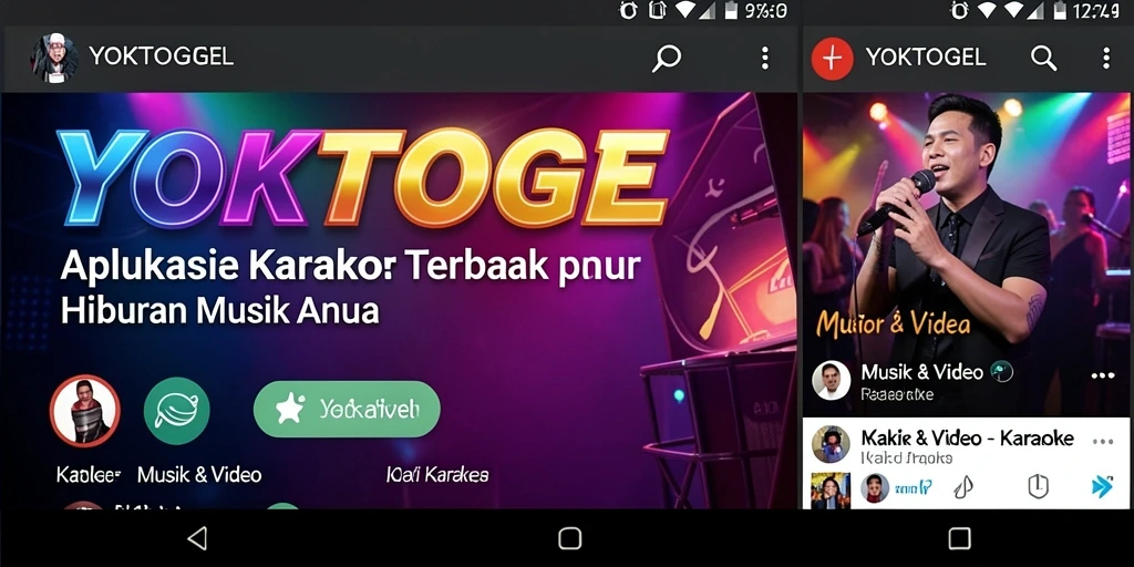 Antarmuka YOKTOGEL yang menarik dan mudah digunakan untuk Karaoke.