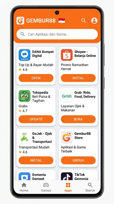 Temukan Aplikasi Populer di gembur88 — Sumber Utama Unduhan