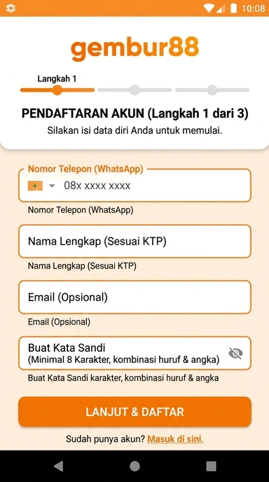 Panduan Lengkap Registrasi Akun gembur88 untuk Pengguna Android