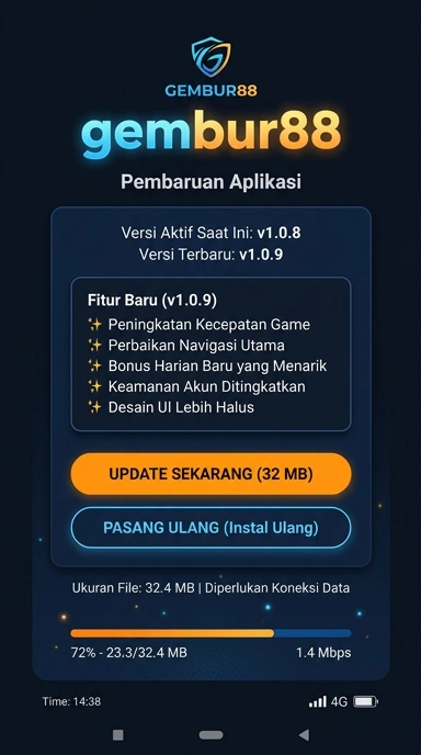 Riwayat Versi Gembur88 untuk Pengguna Android